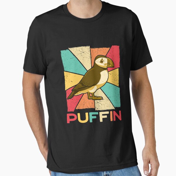 Vintage Retro Style Silhouette Puffin Bird Lover - Adult & Kids T-Shirts, Sweatshirts & Hoodies apparel design preview 1