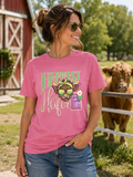 Girlie Girl Originals Happiest Heifer Cow - Adult & Kids T-Shirts, Sweatshirts & Hoodies apparel design preview 1