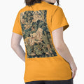 FANTASTIC ANIMALS AND HORSES IN WOODLAND Blue Green - Adult & Kids T-Shirts, Sweatshirts & Hoodies apparel design preview 1