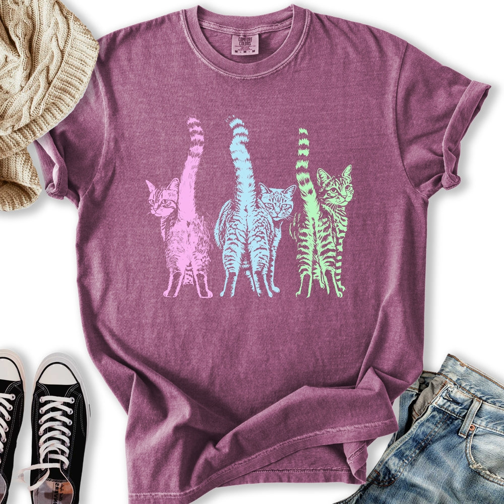 Pastel Cats - Adult & Kids T-Shirts, Sweatshirts & Hoodies apparel design preview 2