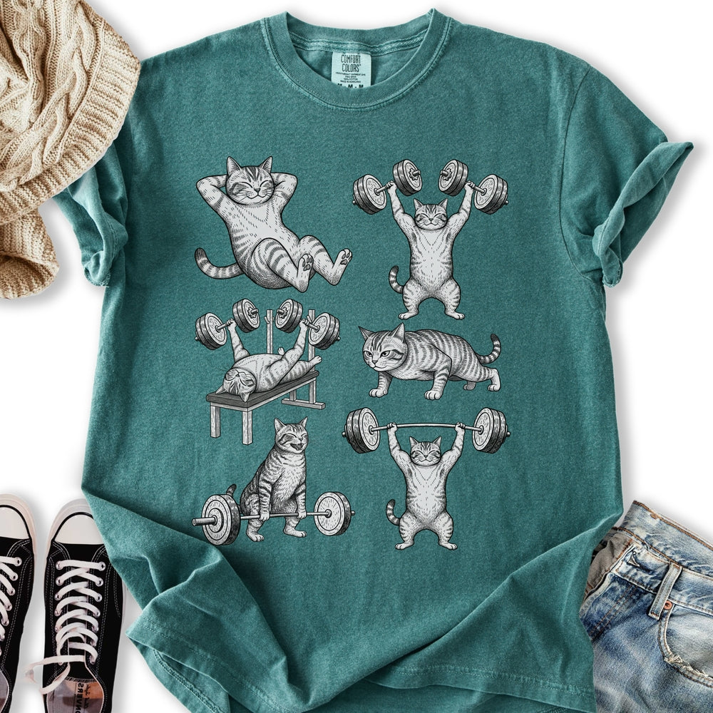 Gymrat Cat - Adult & Kids T-Shirts, Sweatshirts & Hoodies apparel design preview 2