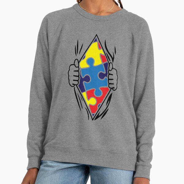 Autism Superhero Lightweight - Adult & Kids T-Shirts, Sweatshirts & Hoodies apparel design preview 1
