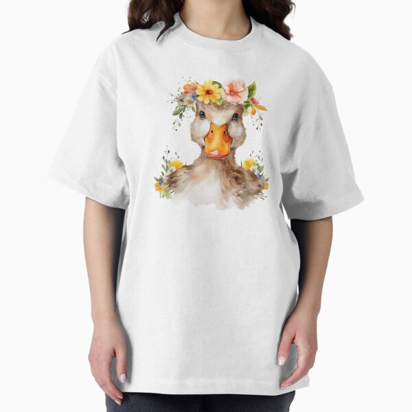 Spring Duck Floral Flowers - Adult & Kids T-Shirts, Sweatshirts & Hoodies apparel design preview 1