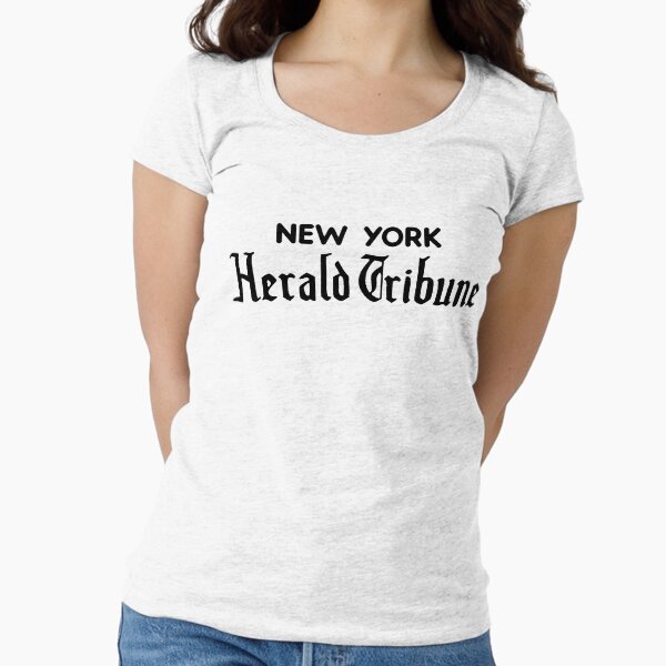 New York Herald Tribune Fitted Scoop - Adult & Kids T-Shirts, Sweatshirts & Hoodies apparel design preview 1