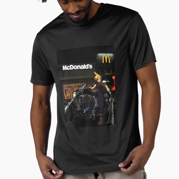 Final Fantasy Cloud Mcdonalds Active - Adult & Kids T-Shirts, Sweatshirts & Hoodies apparel design preview 1