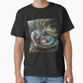 Cute dragon sleeping in a shell on green - Adult & Kids T-Shirts, Sweatshirts & Hoodies apparel design preview 1