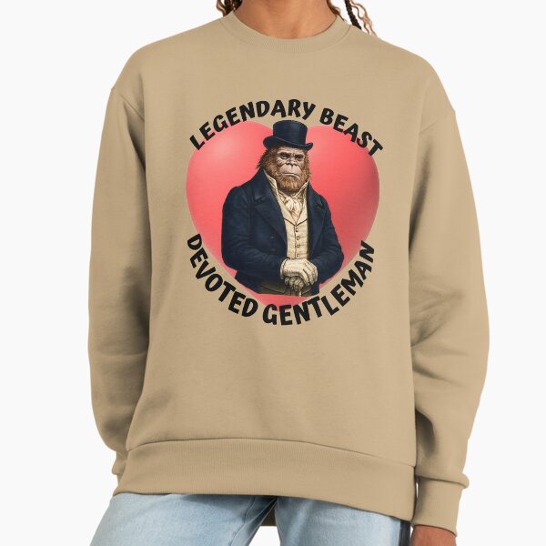 Bigfoot, Legendary Beast Devoted Gentleman with Cane - Adult & Kids T-Shirts, Sweatshirts & Hoodies apparel design preview 1