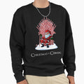 Christmas Is Coming Santa Candy Cane Throne - Adult & Kids T-Shirts, Sweatshirts & Hoodies apparel design preview 1