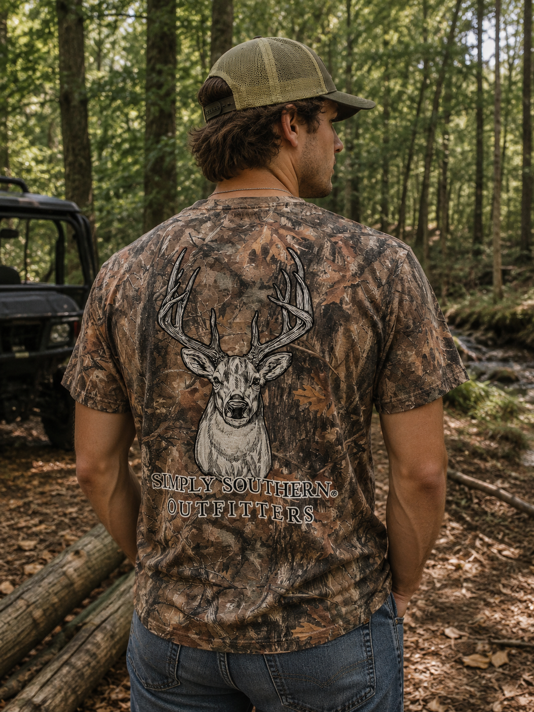 Simply Southern Buck Logo Camo - Adult & Kids T-Shirts, Sweatshirts & Hoodies apparel design preview 1