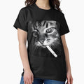 Cat Smoking Meme - Adult & Kids T-Shirts, Sweatshirts & Hoodies apparel design preview 1