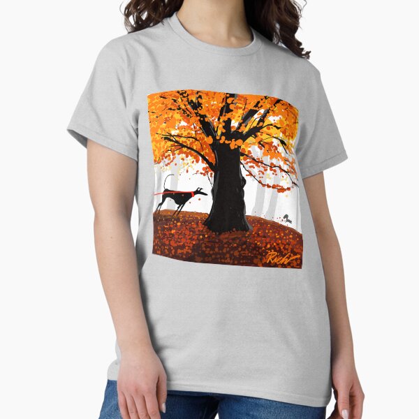 The Autumn Oak, Hound, and Squirrel - Adult & Kids T-Shirts, Sweatshirts & Hoodies apparel design preview 1