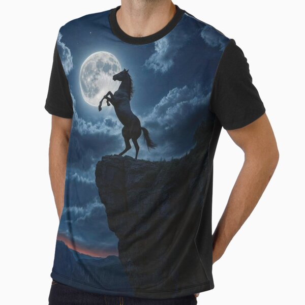 Horse racing at night Graphic - Adult & Kids T-Shirts, Sweatshirts & Hoodies apparel design preview 1