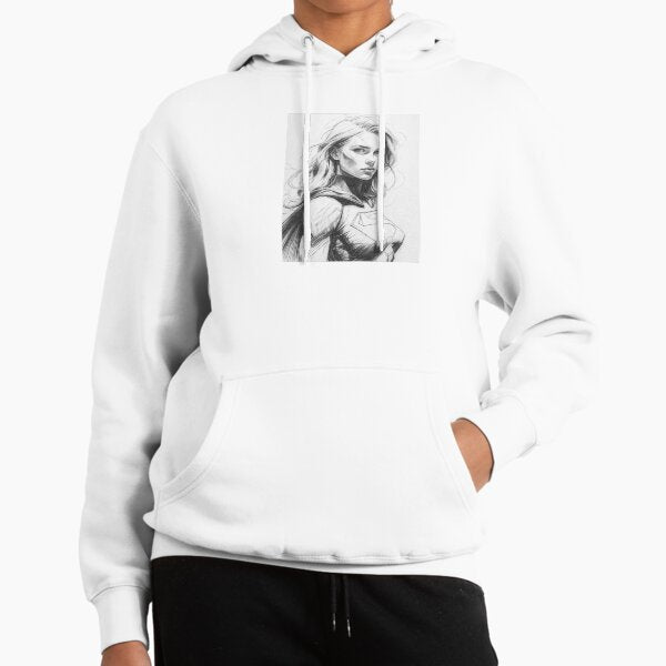 Superhero Pencil Sketch - Adult & Kids T-Shirts, Sweatshirts & Hoodies apparel design preview 1