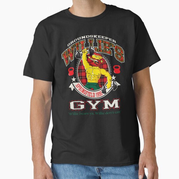Groundskeeper Willie's Gym - Adult & Kids T-Shirts, Sweatshirts & Hoodies apparel design preview 1