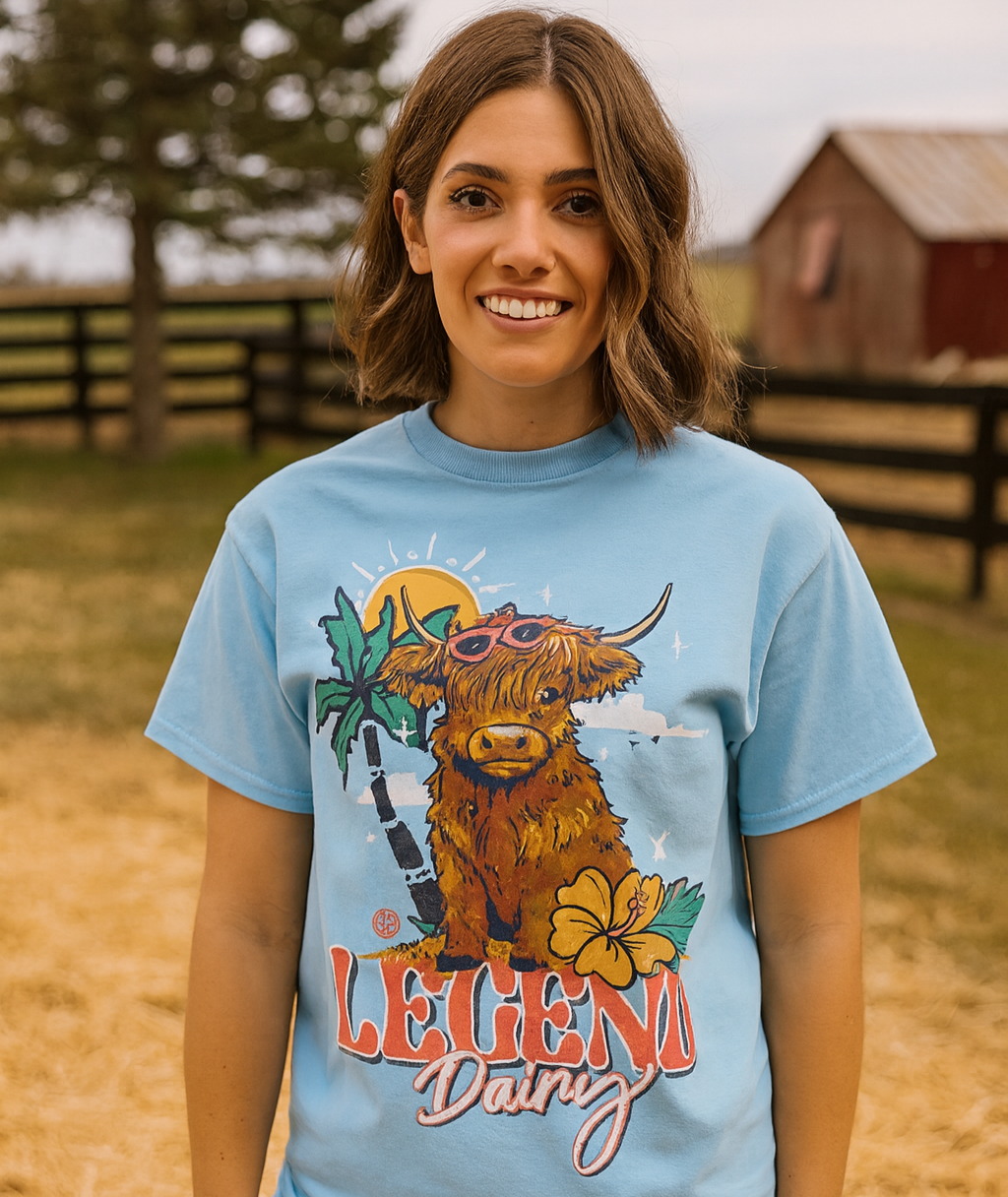 Girlie Girl Originals Legend Dairy Cow - Adult & Kids T-Shirts, Sweatshirts & Hoodies apparel design preview 1