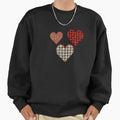 Three Hearts Valentine's Day Pattern - Adult & Kids T-Shirts, Sweatshirts & Hoodies apparel design preview 1