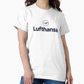 Synthwave Lufthansa Airlines Airline dSunset - Adult & Kids T-Shirts, Sweatshirts & Hoodies apparel design preview 1