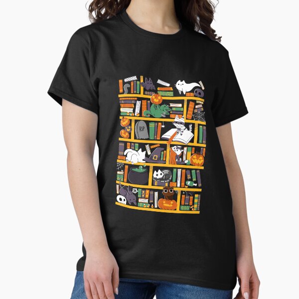 Halloween Library - Adult & Kids T-Shirts, Sweatshirts & Hoodies apparel design preview 1