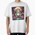 Frog with a Japanese lantern, lotus flower, and - Adult & Kids T-Shirts, Sweatshirts & Hoodies apparel design preview 1