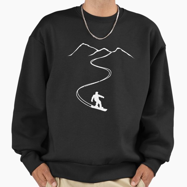 Snowboarding Snowboarder Mountain Design - Adult & Kids T-Shirts, Sweatshirts & Hoodies apparel design preview 1