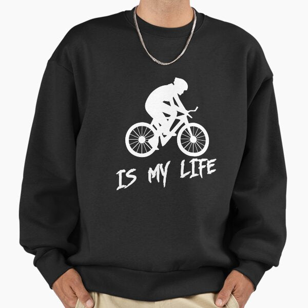 Cycling is my life - Adult & Kids T-Shirts, Sweatshirts & Hoodies apparel design preview 1