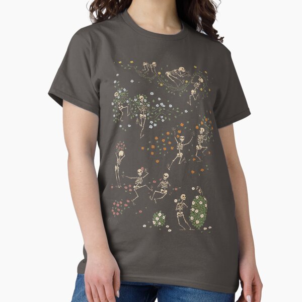 Skeletons with garlands - Adult & Kids T-Shirts, Sweatshirts & Hoodies apparel design preview 1