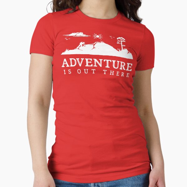 Adventure Is Out There Walking Hiking Trekking Fitted - Adult & Kids T-Shirts, Sweatshirts & Hoodies apparel design preview 1