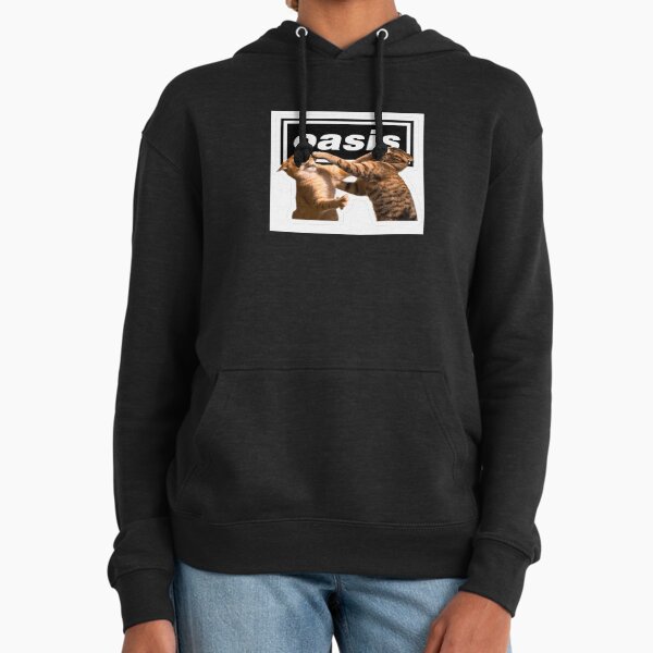 Oasis Cat Fight Meme Sticker - Adult & Kids T-Shirts, Sweatshirts & Hoodies apparel design preview 1