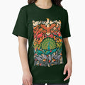 Aerial Spectrum Green - Adult & Kids T-Shirts, Sweatshirts & Hoodies apparel design preview 1