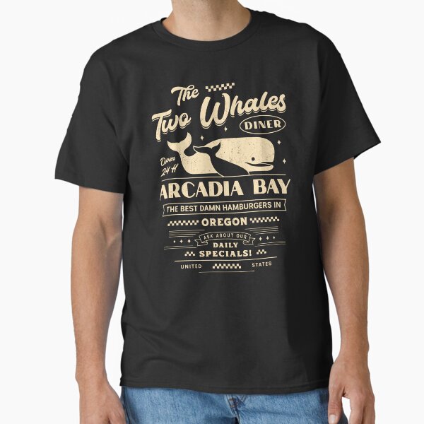 The Two Whales Diner Emblem - Adult & Kids T-Shirts, Sweatshirts & Hoodies apparel design preview 1