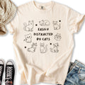 Distracted by Cats - Adult & Kids T-Shirts, Sweatshirts & Hoodies apparel design preview 1
