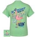 Girlie Girl Originals Flip Flop Goin Flamingo - Adult & Kids T-Shirts, Sweatshirts & Hoodies apparel design preview 1