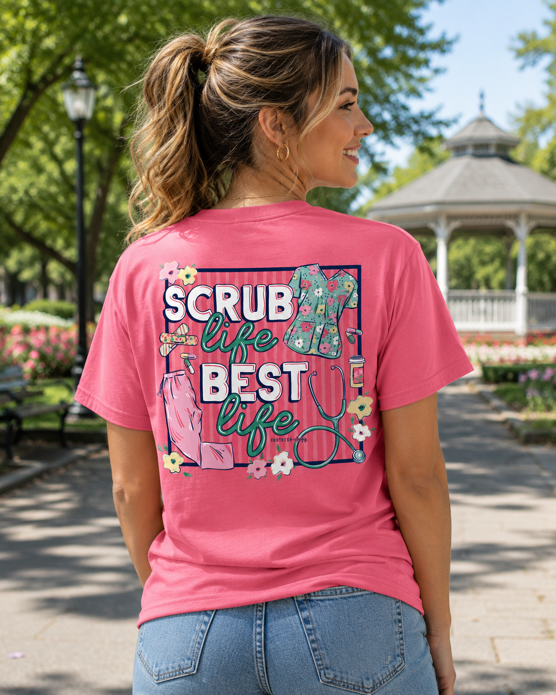 Southernology Scrub Life Best Comfort Colors - Adult & Kids T-Shirts, Sweatshirts & Hoodies apparel design preview 1