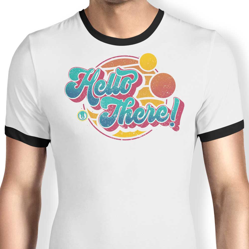 A Bold Greeting Ringer - Adult & Kids T-Shirts, Sweatshirts & Hoodies apparel design preview 1
