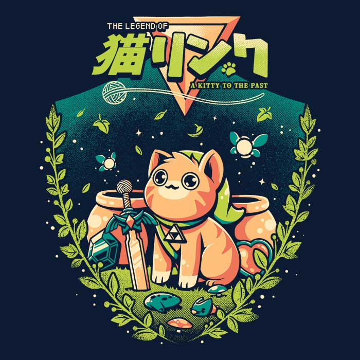 A Cat to the Past Women's V-Neck - Adult & Kids T-Shirts, Sweatshirts & Hoodies apparel design preview 2