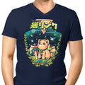 A Cat to the Past Men's V-Neck - Adult & Kids T-Shirts, Sweatshirts & Hoodies apparel design preview 1
