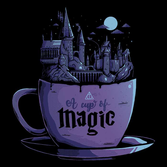 A Cup of Magic Coasters - Adult & Kids T-Shirts, Sweatshirts & Hoodies apparel design preview 1