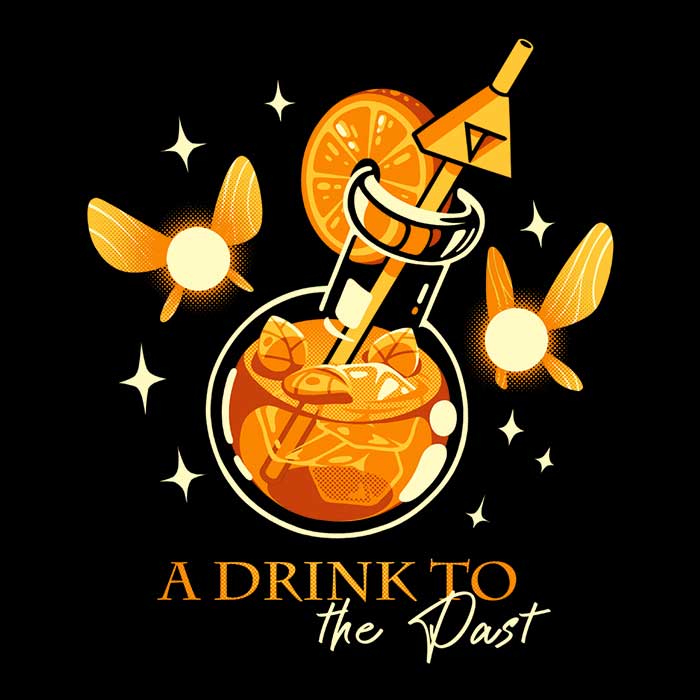 A Drink to the Past Men's Apparel - Adult & Kids T-Shirts, Sweatshirts & Hoodies apparel design preview 2