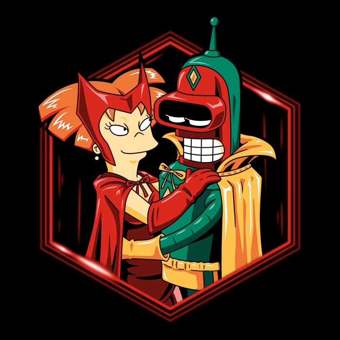 A Futuristic Couple Youth Apparel - Adult & Kids T-Shirts, Sweatshirts & Hoodies apparel design preview 2