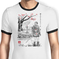 A Link to the Sumi-e Ringer - Adult & Kids T-Shirts, Sweatshirts & Hoodies apparel design preview 1