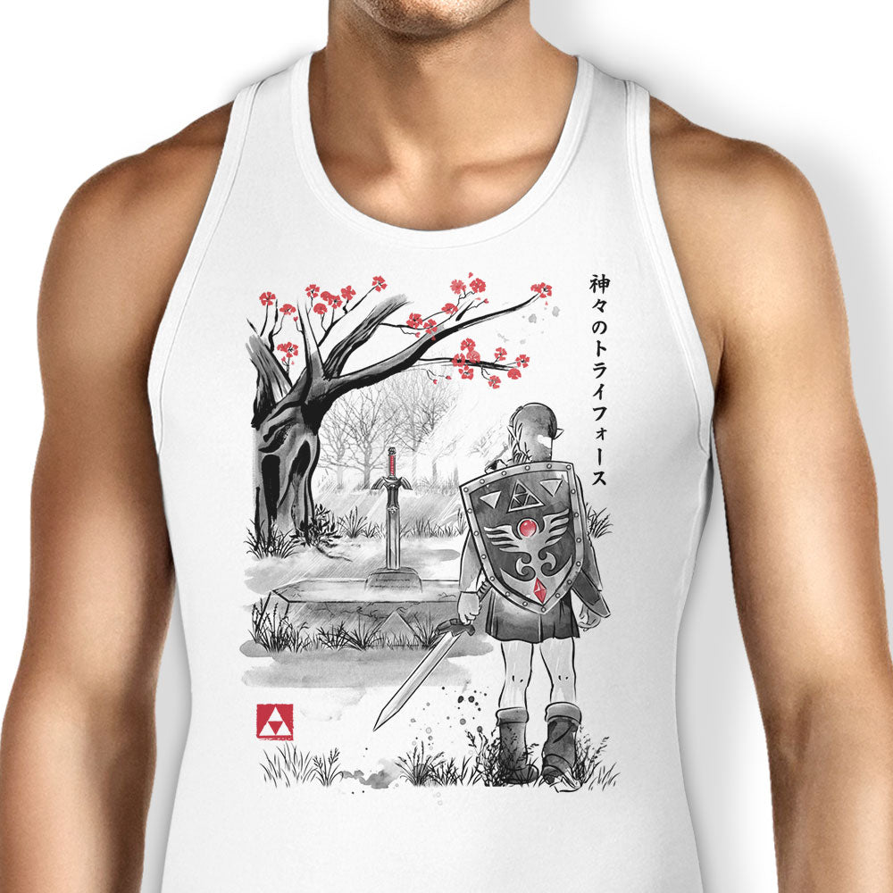 A Link to the Sumi-e Tank Top - Adult & Kids T-Shirts, Sweatshirts & Hoodies apparel design preview 1