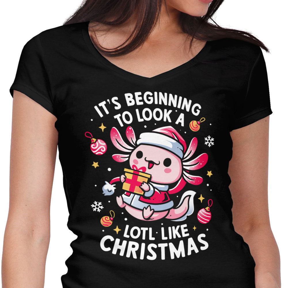 A Lotl Like Christmas Women's V-Neck - Adult & Kids T-Shirts, Sweatshirts & Hoodies apparel design preview 1