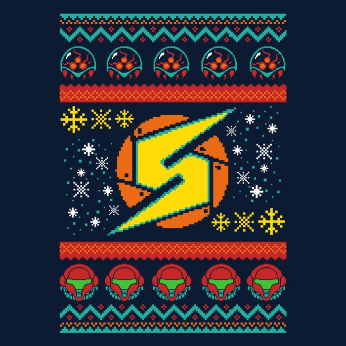 A Metroid Christmas Youth Apparel - Adult & Kids T-Shirts, Sweatshirts & Hoodies apparel design preview 2