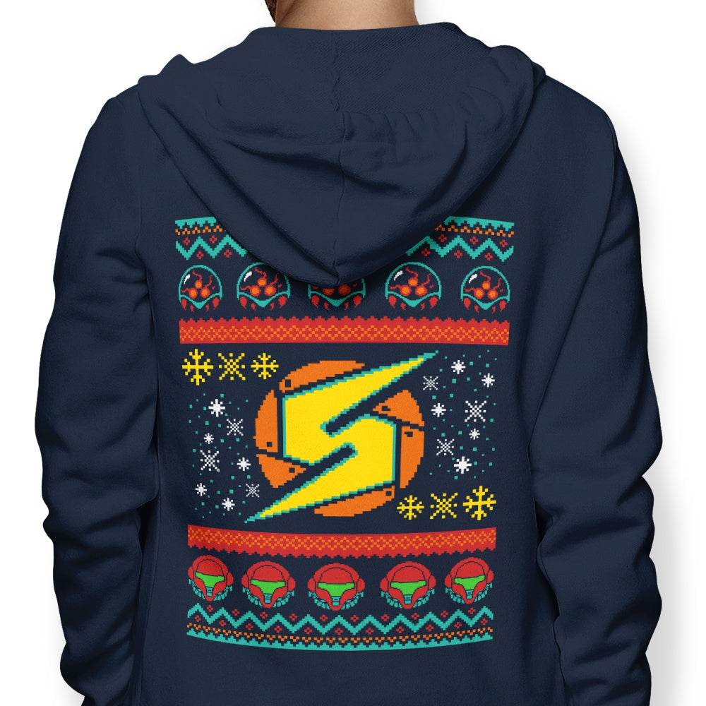 A Metroid Christmas - Adult & Kids T-Shirts, Sweatshirts & Hoodies apparel design preview 1