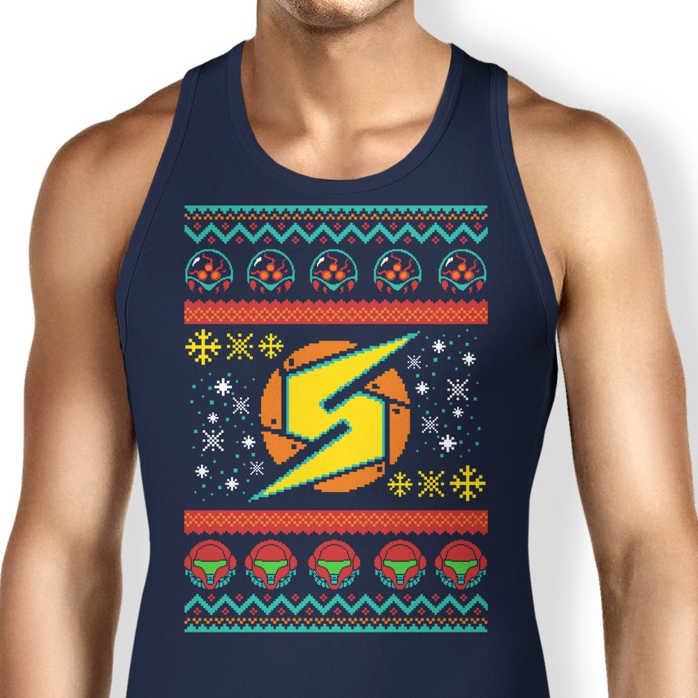 A Metroid Christmas Tank Top - Adult & Kids T-Shirts, Sweatshirts & Hoodies apparel design preview 1