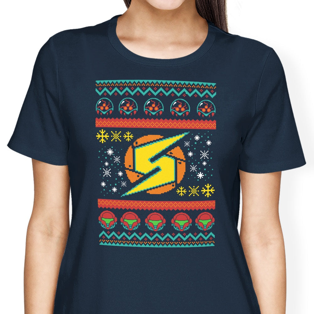 A Metroid Christmas Women's Apparel - Adult & Kids T-Shirts, Sweatshirts & Hoodies apparel design preview 2