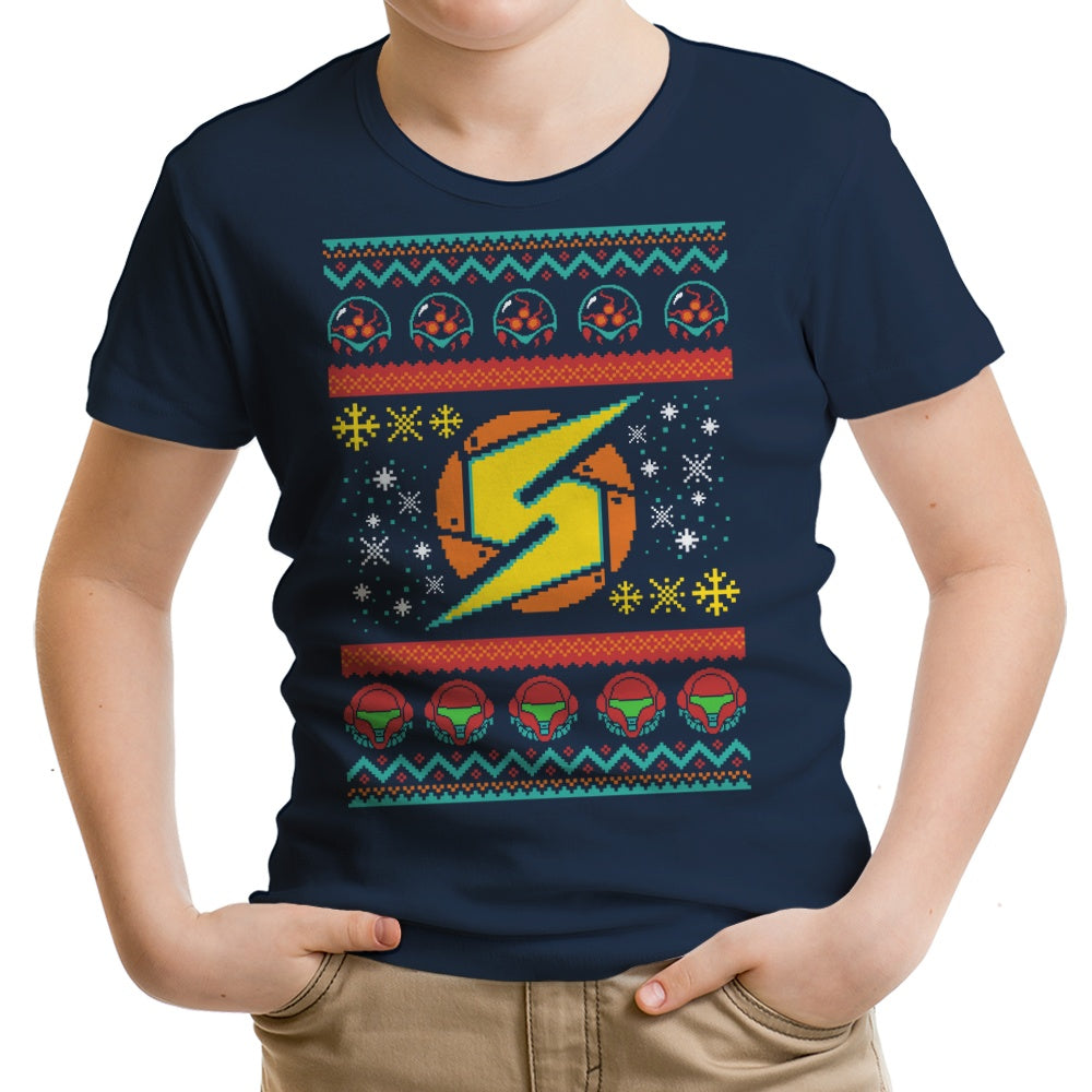 A Metroid Christmas Youth Apparel - Adult & Kids T-Shirts, Sweatshirts & Hoodies apparel design preview 1