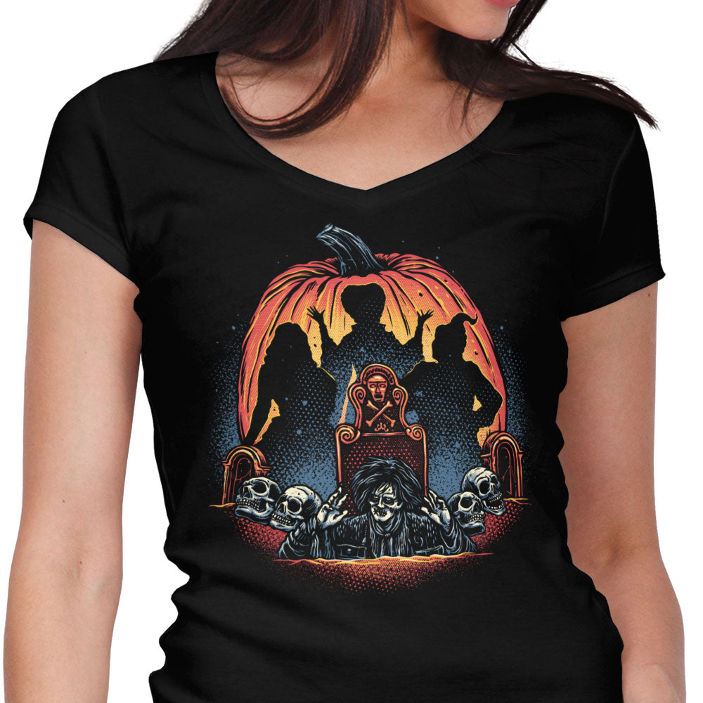 A Night of Witchcraft Women's V-Neck - Adult & Kids T-Shirts, Sweatshirts & Hoodies apparel design preview 1