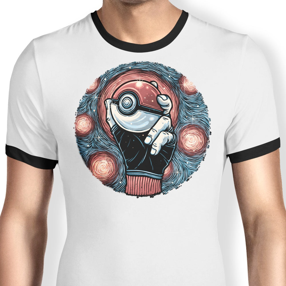 A Starry Catch Ringer - Adult & Kids T-Shirts, Sweatshirts & Hoodies apparel design preview 1