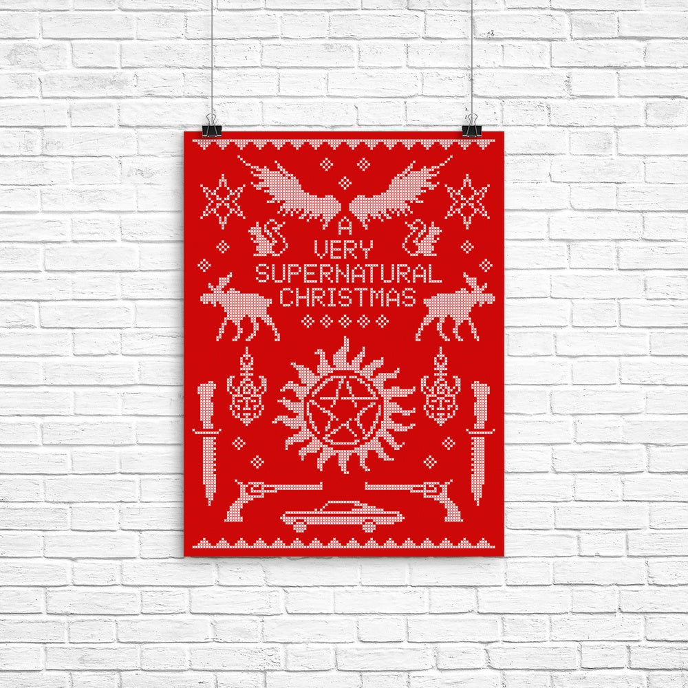 A Very SPN Sweater Poster - Adult & Kids T-Shirts, Sweatshirts & Hoodies apparel design preview 1